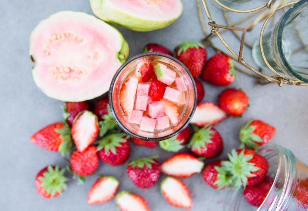 Strawberry and Pink Guava Kombucha Tea