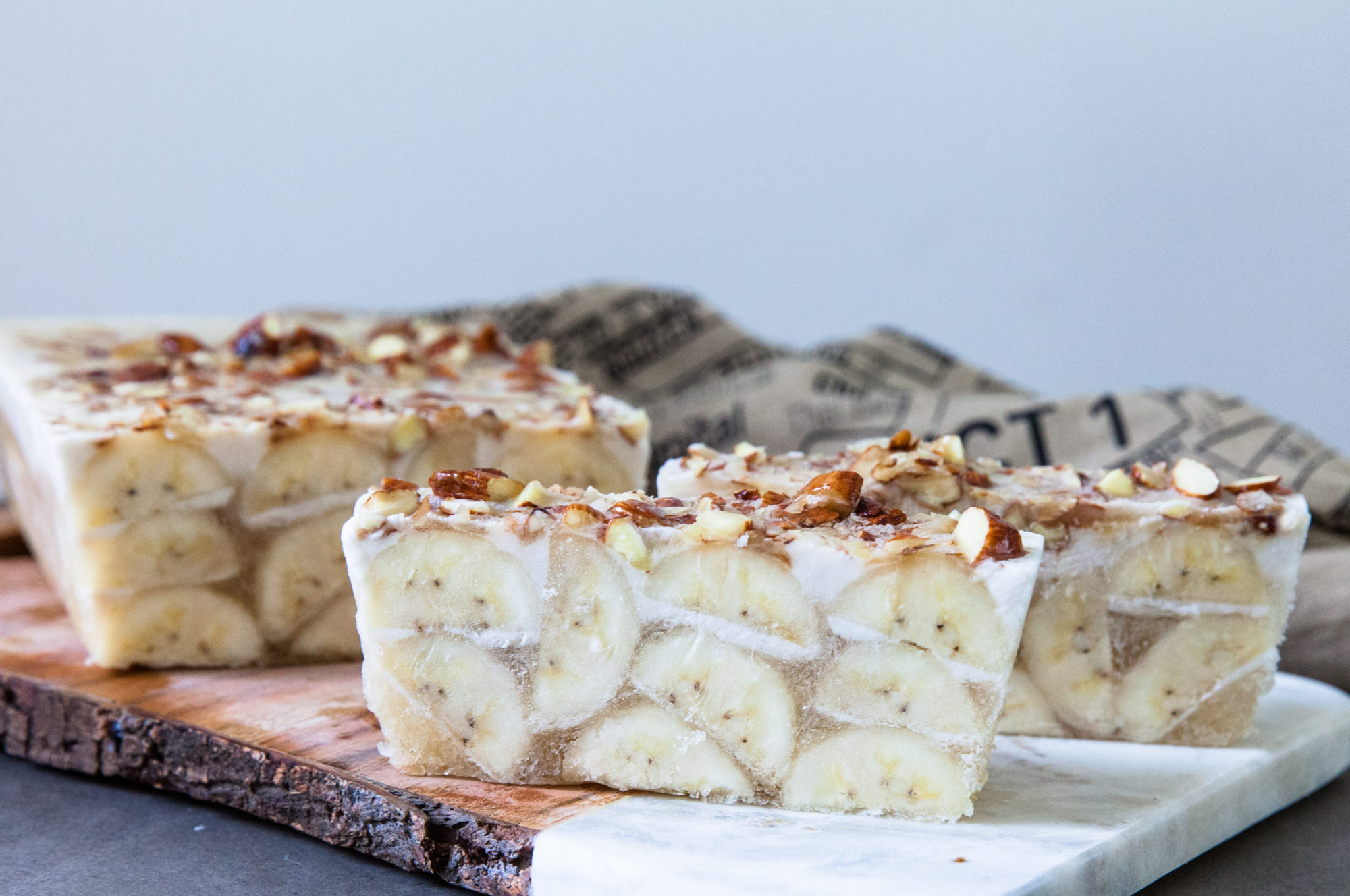 Vietnamese Coconut and Banana Ice Cream Bars Kem Chuối (Grain Free